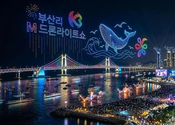 Apartment 광안대교뷰 바다옆마켓#침대4개 #하늘정원테라스 Busan